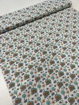 tricoline 100% algodão - 50cm x 1,50m de largura Est 34 a 66 Artesanato - costura criativa