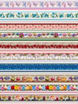 Tricoline Barrado Digital Florescer 55x150cm Tricoline Barrado Digital Florescer 55x150cm