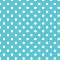 Tricoline Bolinha Branca Fundo Azul Celeste 50cm x 1,5m