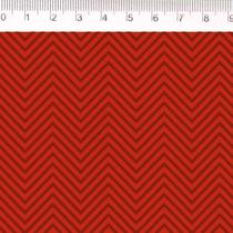 Tricoline Coleção Chevron - Tom Tom Vermelho Tricoline Coleção Chevron - Tom Tom Vermelho