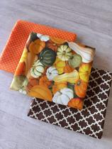 Tricoline digital abóbora compose marrom