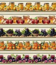 Tricoline Digital Barrado Compotas Angel 55cm x 1,50m - 100% Algodão