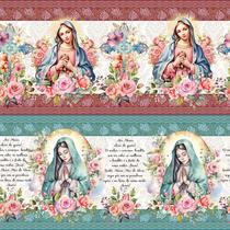 Tricoline Digital Barrado Maria 55cm x 1,50m - 100% Algodão