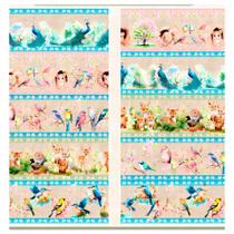 Tricoline digital- BARRADO PÁSSAROS TROPICAIS