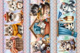 Tricoline Digital Barrados Cats Baby A5861 55cm x 1,50mt