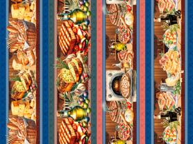 Tricoline Digital Barrados Coleção 10 0,55 x 1,50mt