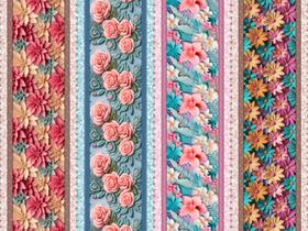 Tricoline Digital Barrados Coleção 10 0,55 x 1,50mt