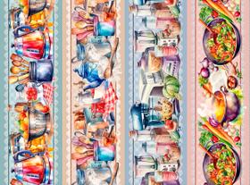 Tricoline Digital Barrados Coleção 10 0,55 x 1,50mt