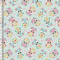 Tricoline Digital Coruja Fundo Verde 50cm x 1,50mt Tricoline Digital Coruja Fundo Verde 50cm x 1,50mt