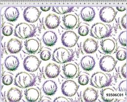 Tricoline Digital Lavanda e Aros 50x150cm Fernando Maluhy Tricoline Digital Lavanda e Aros 50x150cm Fernando Maluhy