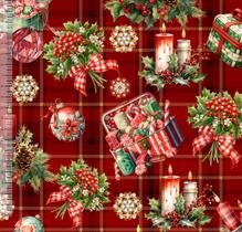 Tricoline Digital Natal Presentes Fundo Vermelho 89056 Tricoline Digital Natal Presentes Fundo Vermelho 89056