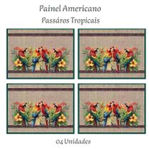 Tricoline Digital PAINEL AMERICANO PÁSSAROS TROPICAIS Tricoline Digital PAINEL AMERICANO PÁSSAROS TROPICAIS