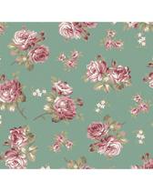 Tricoline Estampado Floral Jasmine 180686 Pc com 6 Mts