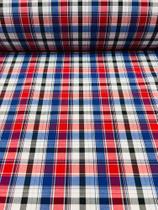 Tricoline Misto Xadrez 1m x 1,5m / 70% poliéster 30% algodão