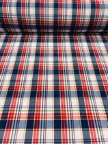 Tricoline Misto Xadrez 1m x 1,5m / 70% poliéster 30% algodão
