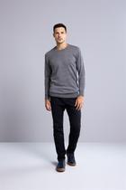 Tricot Básico Gola Careca - Cinza