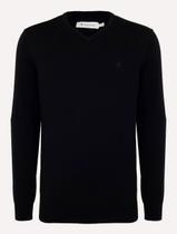 Tricot Dudalina Masculino Decote V Básico Preto Tricot Dudalina Masculino Decote V Básico Preto