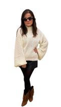 Tricot Feminino Étnico Blogueira Papilloo Tricot Feminino Étnico Blogueira Papilloo