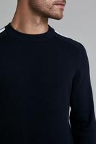 Tricot Gola Careca - Azul Marinho