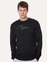 Tricot John John Masculino J Script Preto