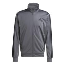 Tricot Track Top Adidas 3-Stripes para homens cinza/cinza