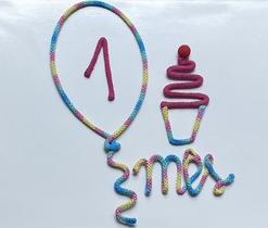 Tricotin Kit Mesversário Coração Ou Balão