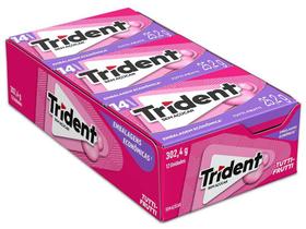 Trident Embalagem Econômica Tutti-Frutti 14 unidades contendo 12 caixinhas de 25,2g cada Trident Embalagem Econômica Tutti-Frutti 14 unidades contendo 12 caixinhas de 25,2g cada