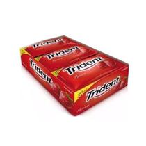 Trident Goma De Mascar Sabor Morango Contendo 21 Unidades