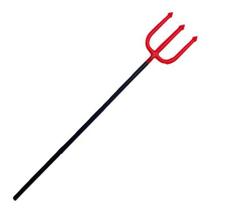 Tridente de Plastico Desmontavel Trispeto Garfo Fantasia Diabinha Diaba Capetinha Acessorio Halloween Dia Das Bruxas