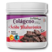 Trifibra Beauté Colágeno Verisol + Ácido Hialurônico + Biotina + Cisteína + Vit A + C + D + E 150g em pó Sabor Chocolate