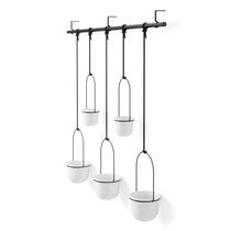 Triflora Kit com 5 Vasos de Parede Suspensos Umbra Triflora Kit com 5 Vasos de Parede Suspensos Umbra
