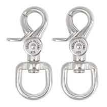 Trigger Snap Hooks Shonan de 2,65 polegadas em aço inoxidável 316, pacote com 2 Trigger Snap Hooks Shonan de 2,65 polegadas em aço inoxidável 316, pacote com 2