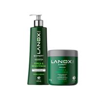 Trihair Shampoo Litro + Máscara 500g Força e Resistência Lanox