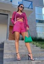 Trijunto com short + top + kimono