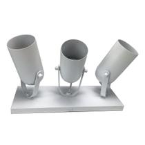 Trilho 3 Spots Branco Fosco - Metaldomado - 11306BF