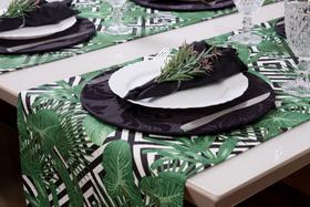 Trilho caminho de mesa jaccard 1,60 geo folhagem Trilho caminho de mesa jaccard 1,60 geo folhagem