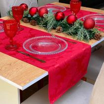 Trilho Caminho de Mesa Para Natal e Ano Novo Mesa Posta