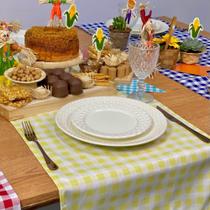 Trilho Caminho de Mesa Xadrez Vermelho Piquenique Festa Junina