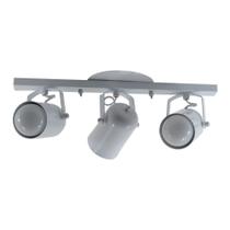 Trilho de 40cm com 03 Spots direcionáveis 360 graus Ideal Cozinha, Sala, Quarto