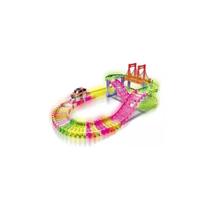 Trilho de carro mágico construível de 85 peças com trilho luminoso Trilho de carro mágico construível de 85 peças com trilho luminoso