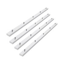 Trilho De Corte Transversal 3/4" X 2 1/2" X 17" Para Serra De Mesa, 4 Peças Pré-Furadas Com 10