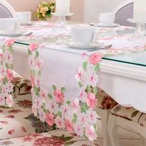 Trilho de Mesa Bordado Clássica Jardim 40x1,80cm Argivai Trilho de Mesa Bordado Clássica Jardim 40x1,80cm Argivai