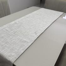 TRILHO DE MESA DE LINHO DECORAÇÃO E LUXO BAINHO LARGA 40X170 Cor:Bege