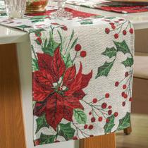 Trilho de Mesa Decorativo Natalino 35x140cm Trilho de Mesa Decorativo Natalino 35x140cm