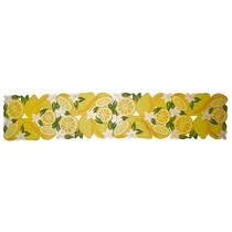 Trilho de Mesa em Tecido Limone Bordado 35x178cm TUUT Trilho de Mesa em Tecido Limone Bordado 35x178cm TUUT
