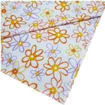 Trilho de Mesa Floral Charlô Laranja e Lilás 45cmx1,50cm - Maison Charlô