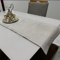 Trilho de Mesa Marrocos Elegancia e Estilo 40x170 cm Cor:Bege