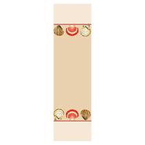 Trilho de Mesa Tecido Sarja Impermeável Conchas 44x150cm Trilho de Mesa Tecido Sarja Impermeável Conchas 44x150cm