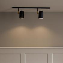 Trilho de Teto Ewa com 50cm e 2 Spots direcionáveis Trilho de Teto Ewa com 50cm e 2 Spots direcionáveis