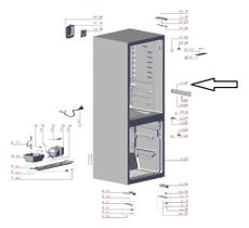 Trilho Direito Gaveta Refrigerador Electrolux A19926801